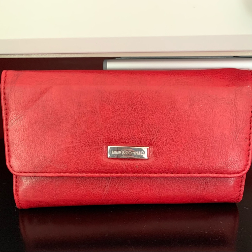 Nine and Company Red Wallet